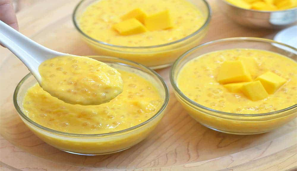 Coconut Mango Pudding