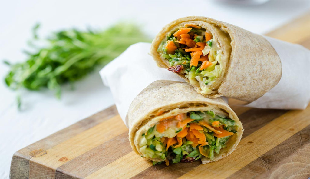 Hummus & Sun-Dried Tomato Wrap