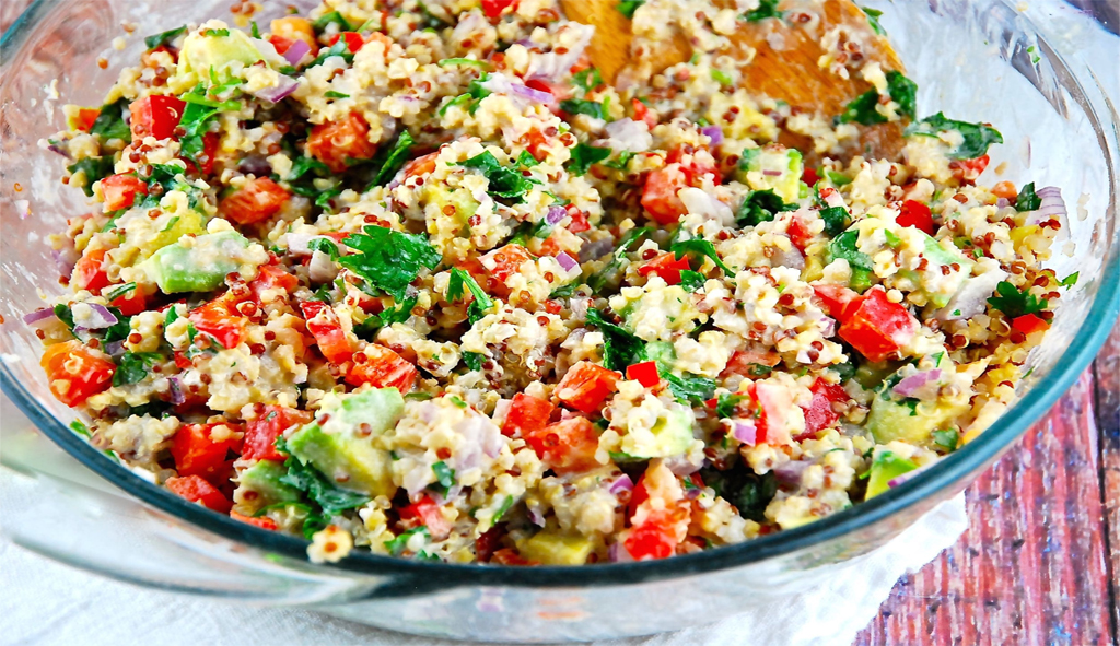 Lemon Tahini Quinoa Salad
